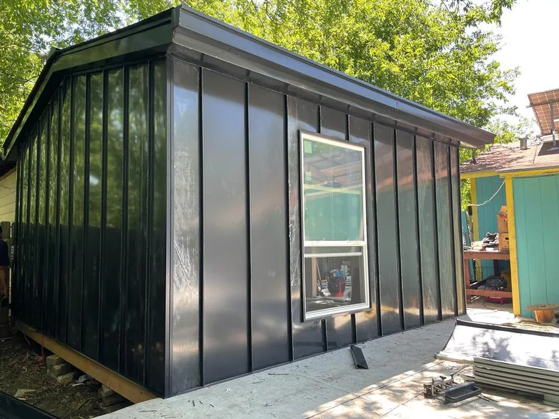 Black standing seam metal wall panels for Metal Roof Installation in Key Largo